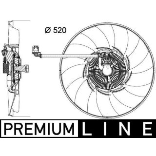 Ventiliatorius, radiatoriaus MAHLE CFF 474 000P