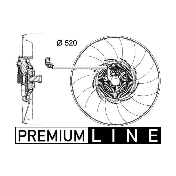 Ventiliatorius, radiatoriaus MAHLE CFF 474 000P