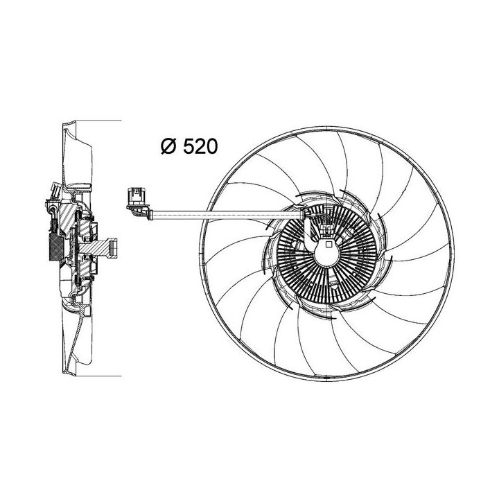Ventiliatorius, radiatoriaus MAHLE CFF 474 000P
