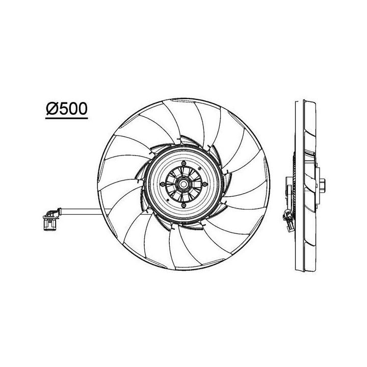 Ventiliatorius, radiatoriaus MAHLE CFF 475 000P