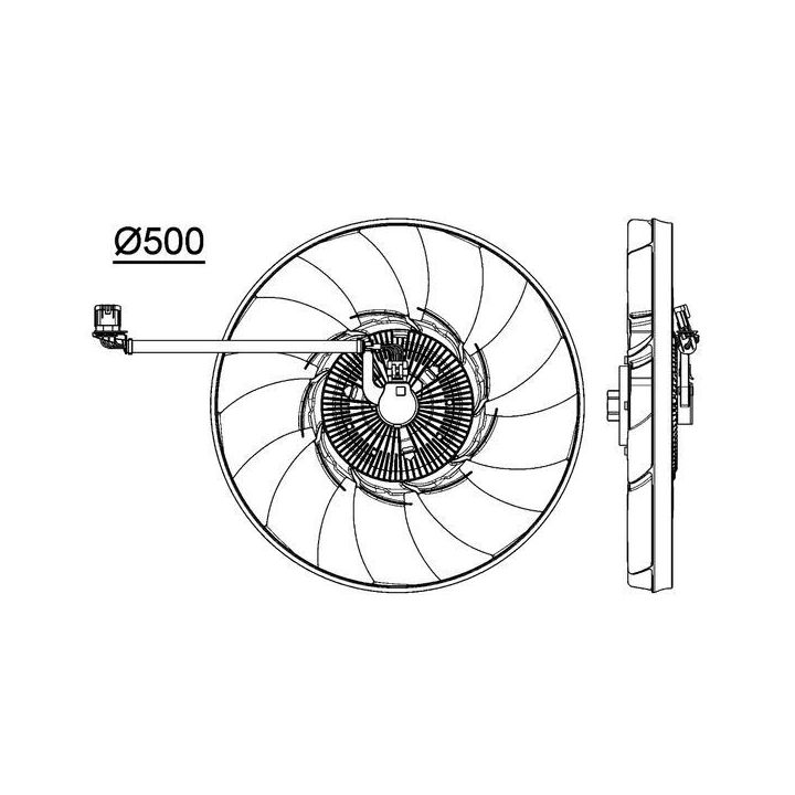 Ventiliatorius, radiatoriaus MAHLE CFF 476 000P