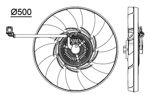 Ventiliatorius, radiatoriaus MAHLE CFF 476 000P