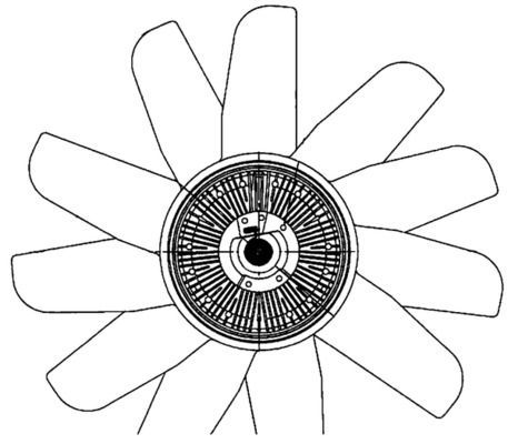 Ventiliatorius, radiatoriaus MAHLE CFF 494 000P
