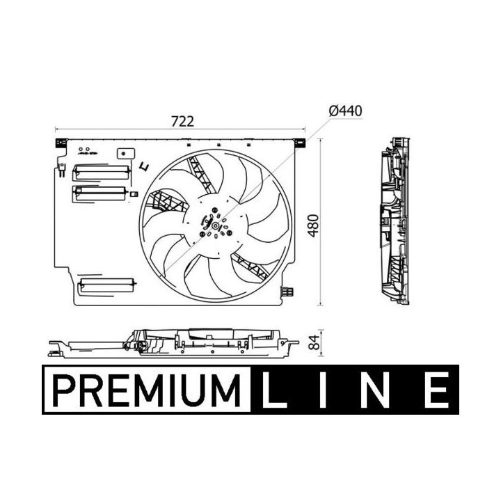 Ventiliatorius, radiatoriaus MAHLE CFF 532 000P