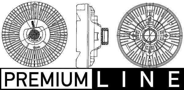 Sankaba, radiatoriaus ventiliatorius MAHLE CFC 202 000P