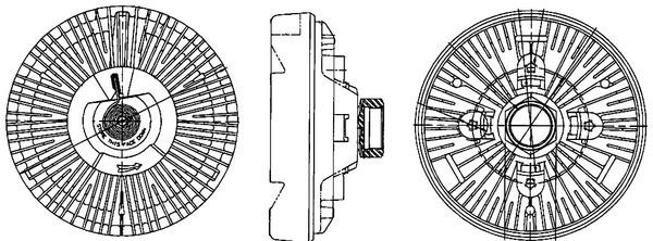 Sankaba, radiatoriaus ventiliatorius MAHLE CFC 202 000P