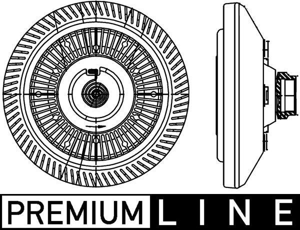 Sankaba, radiatoriaus ventiliatorius MAHLE CFC 212 000P