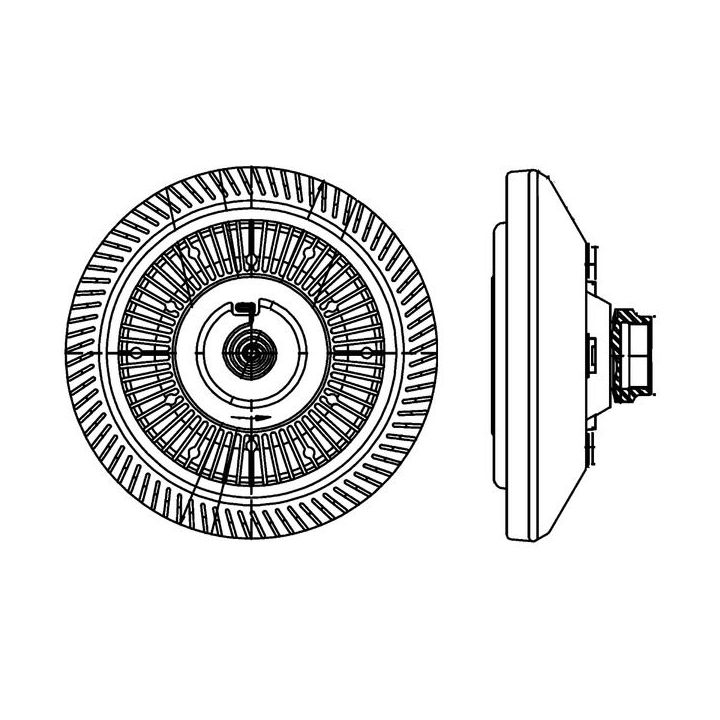 Sankaba, radiatoriaus ventiliatorius MAHLE CFC 212 000P