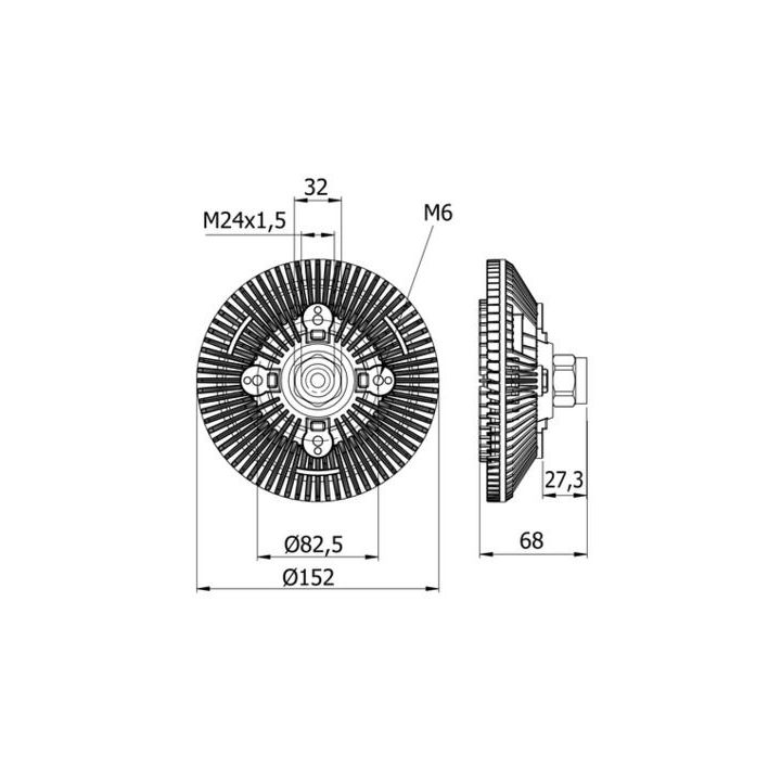 Sankaba, radiatoriaus ventiliatorius MAHLE CFC 77 000S