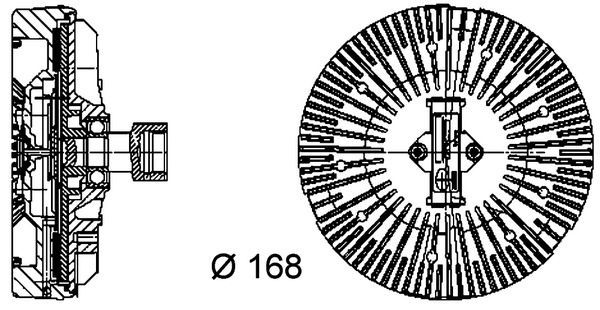 Sankaba, radiatoriaus ventiliatorius MAHLE CFC 92 000P