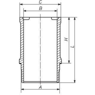 Cilindro įvorė MAHLE 021 WN 23 00