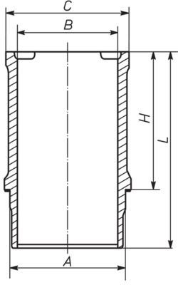 Cilindro įvorė MAHLE 021 WN 23 00
