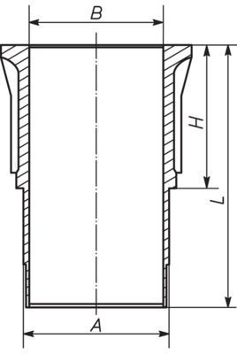 Cilindro įvorė MAHLE 279 WN 01 00