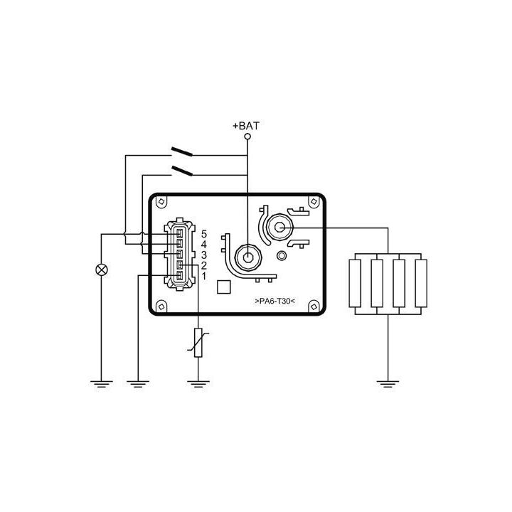 Valdymo blokas, kaitinimo žvakių sistema MAHLE MHG 54
