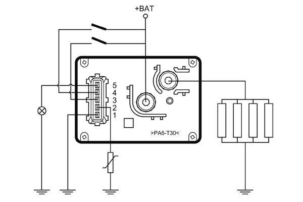 Valdymo blokas, kaitinimo žvakių sistema MAHLE MHG 54