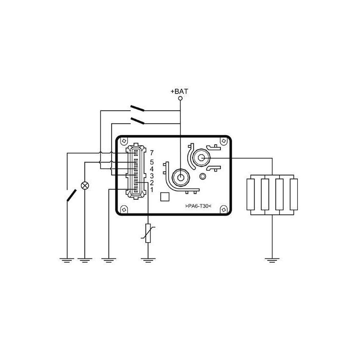 Valdymo blokas, kaitinimo žvakių sistema MAHLE MHG 55