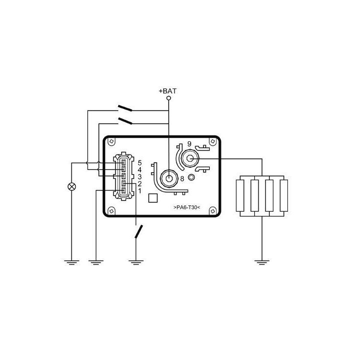Valdymo blokas, kaitinimo žvakių sistema MAHLE MHG 56