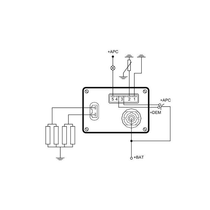 Valdymo blokas, kaitinimo žvakių sistema MAHLE MHG 57