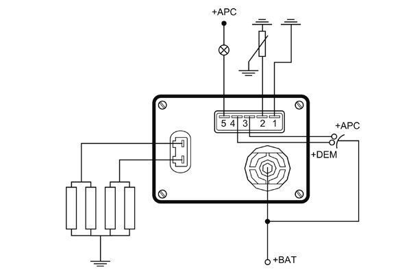 Valdymo blokas, kaitinimo žvakių sistema MAHLE MHG 57