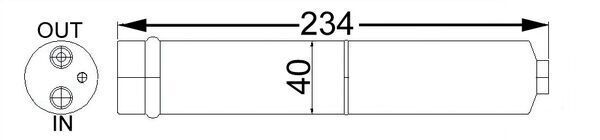 Džiovintuvas, oro kondicionierius MAHLE AD 247 000S