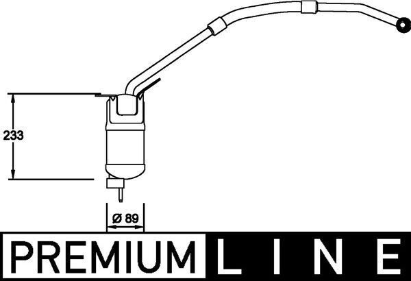 Džiovintuvas, oro kondicionierius MAHLE AD 273 000P