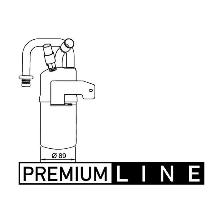 Džiovintuvas, oro kondicionierius MAHLE AD 274 000P