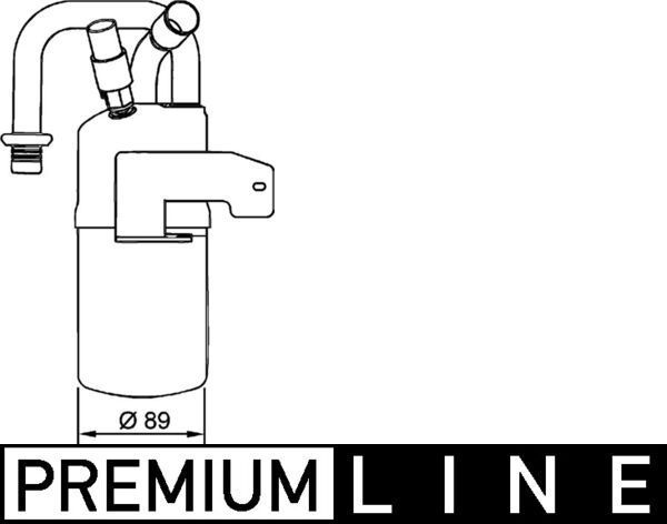 Džiovintuvas, oro kondicionierius MAHLE AD 274 000P