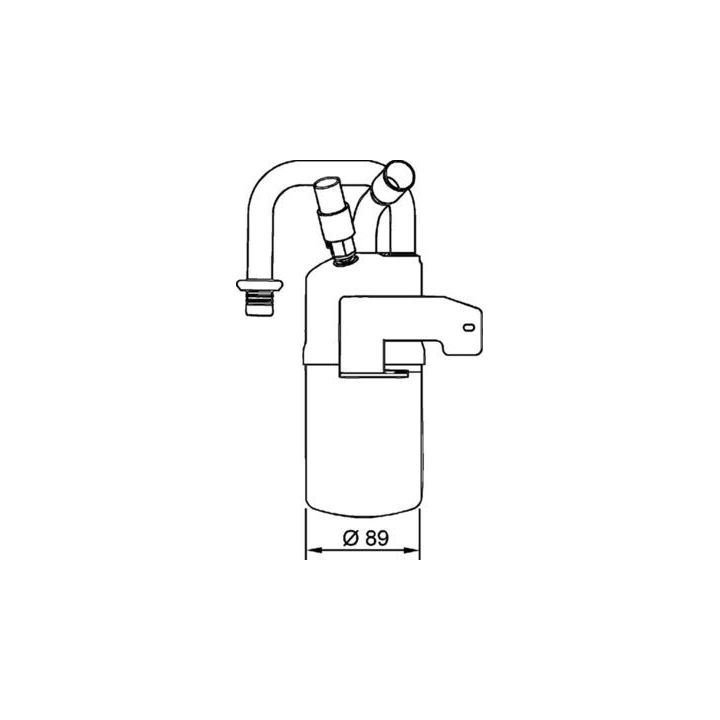 Džiovintuvas, oro kondicionierius MAHLE AD 274 000P