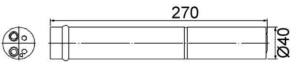 Džiovintuvas, oro kondicionierius MAHLE AD 96 000S