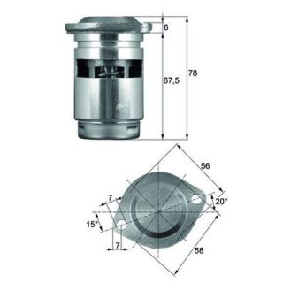 Termostatas, alyvos aušintuvas MAHLE TO 1 83