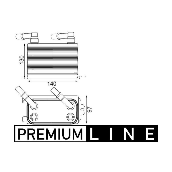 Alyvos aušintuvas, automatinė transmisija MAHLE CLC 228 000P