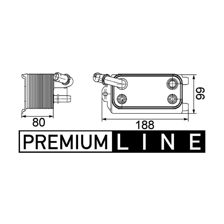 Alyvos aušintuvas, automatinė transmisija MAHLE CLC 72 000P