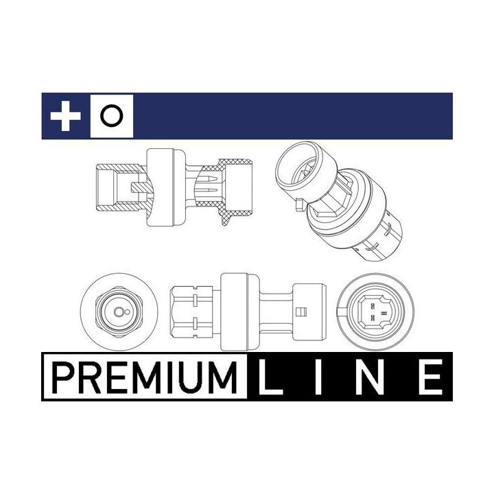 Slėgio jungiklis, oro kondicionavimas MAHLE ASE 4 000P