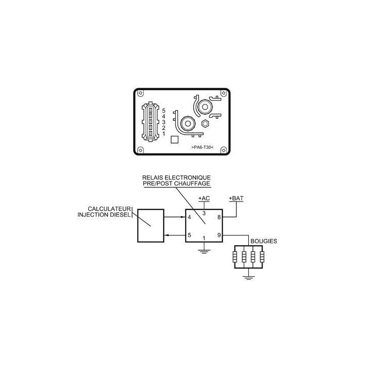 Relė, kaitinimo žvakių sistema MAHLE MHG 16