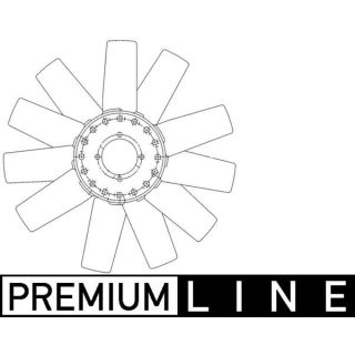 Ventiliatoriaus ratas, variklio aušinimas MAHLE CFW 73 000P