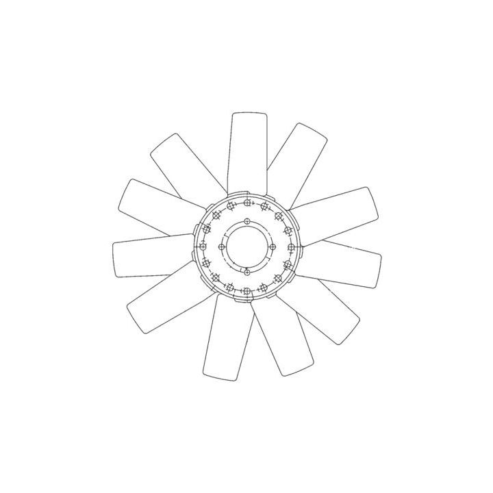 Ventiliatoriaus ratas, variklio aušinimas MAHLE CFW 73 000P