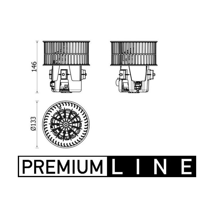 Vidaus pūtiklis MAHLE AB 279 000P