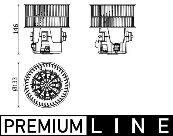 Vidaus pūtiklis MAHLE AB 279 000P