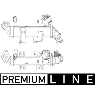 Aušintuvas, išmetamųjų dujų recirkuliacija MAHLE CE 19 000P