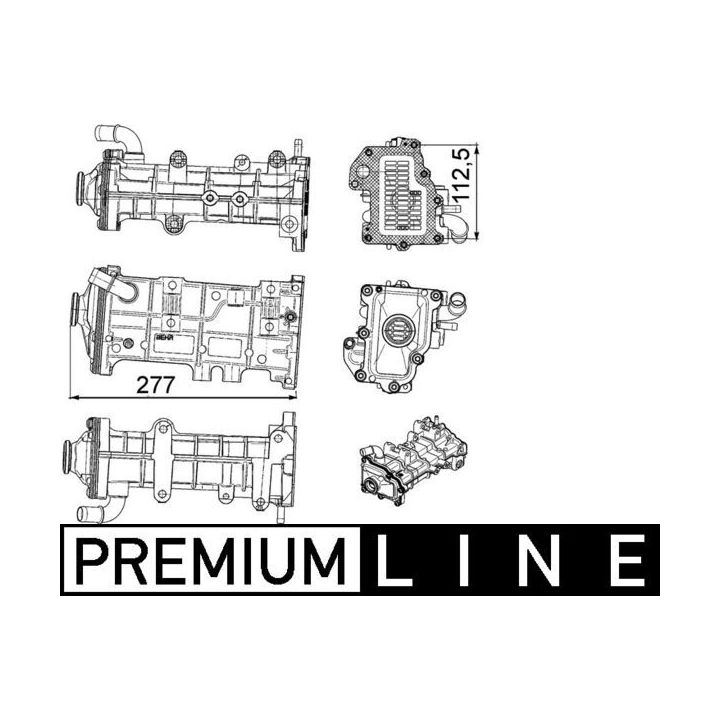 Aušintuvas, išmetamųjų dujų recirkuliacija MAHLE CE 23 000P