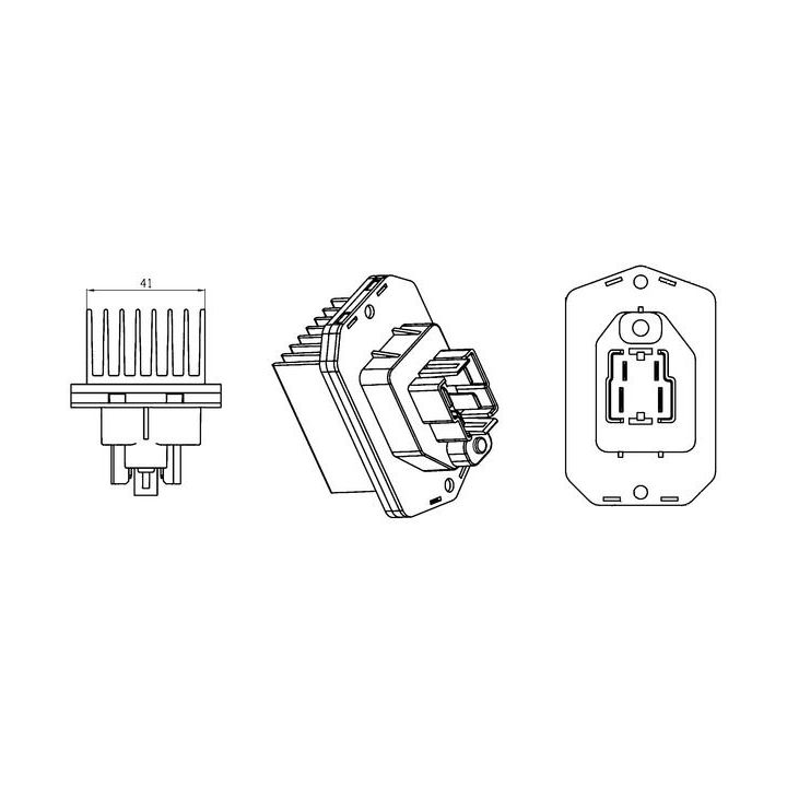 Reguliatorius, keleivio pusės ventiliatorius MAHLE ABR 76 000S