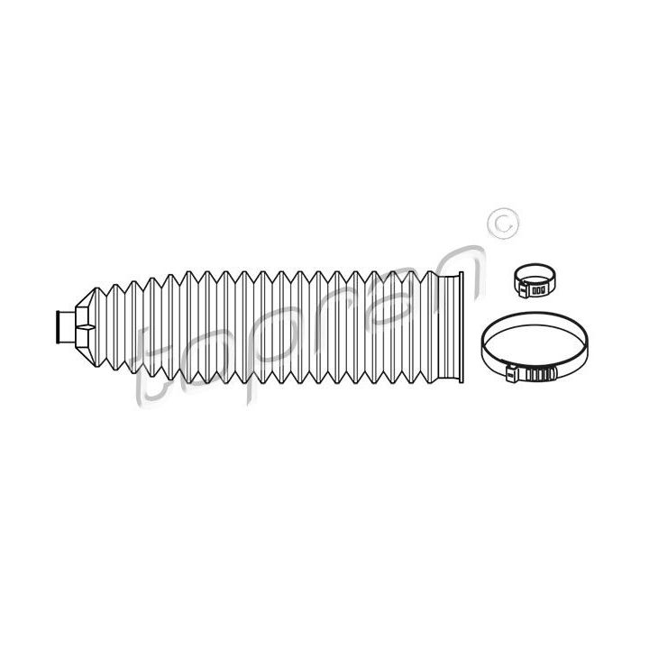 Gofruotoji membrana, vairavimas TOPRAN 207 165