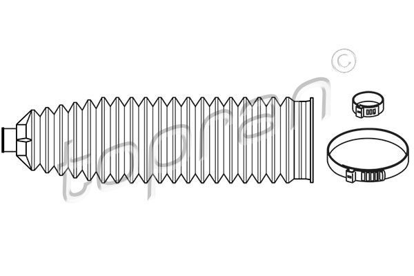 Gofruotoji membrana, vairavimas TOPRAN 207 165