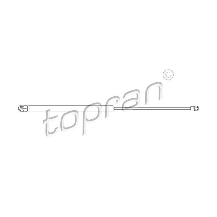 Dujinė spyruoklė, bagažinė TOPRAN 112 072