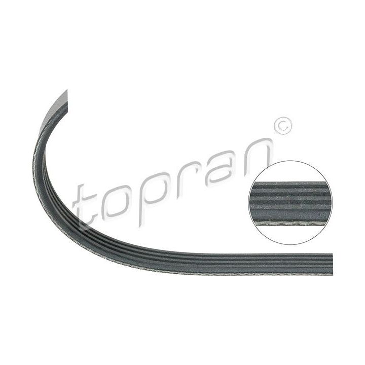 V formos rumbuoti diržai TOPRAN 500 678