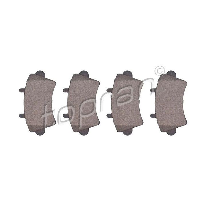 Stabdžių trinkelių rinkinys, diskinis stabdys TOPRAN 207 088