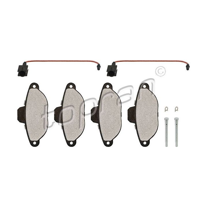 Stabdžių trinkelių rinkinys, diskinis stabdys TOPRAN 304 229