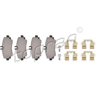 Stabdžių trinkelių rinkinys, diskinis stabdys TOPRAN 400 428