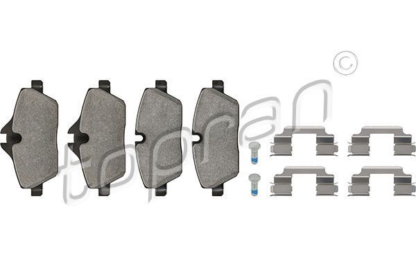 Stabdžių trinkelių rinkinys, diskinis stabdys TOPRAN 501 142