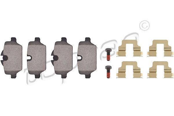 Stabdžių trinkelių rinkinys, diskinis stabdys TOPRAN 501 249